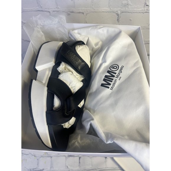 MM6 Maison Margiela Platform Touch Strap Sandals - Picture 2 of 12
